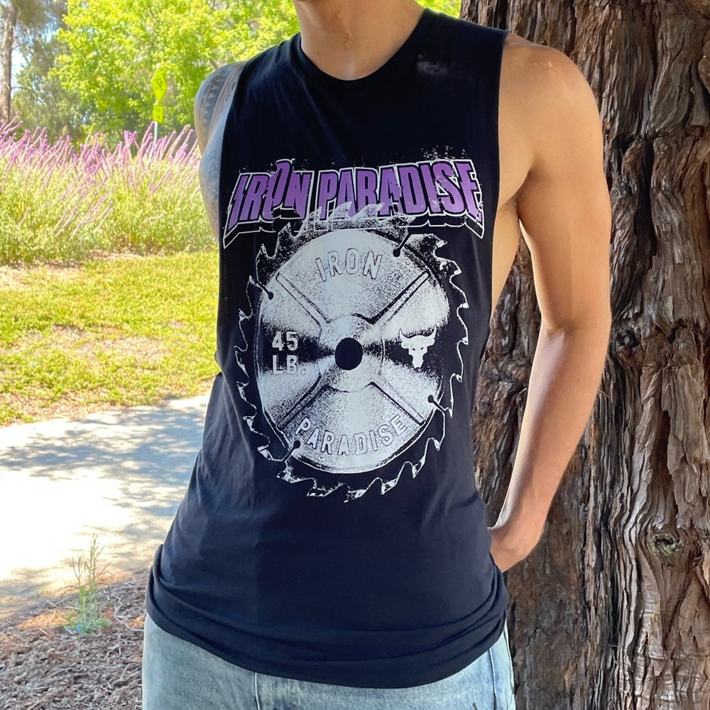 PROJECT ROCK IRON PARADISE UNDER ARMOUR MEN TANK TOP DWAYNE JOHNSON SLEEVELESS X - Picture 16 of 16